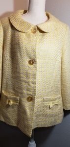 Sag Harbor Tweed 3 Button Dress Jacket
